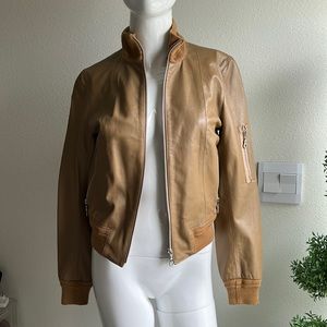 MODAC MADE IN ITALY LEATHER JACKET TOP SIZE XS/S